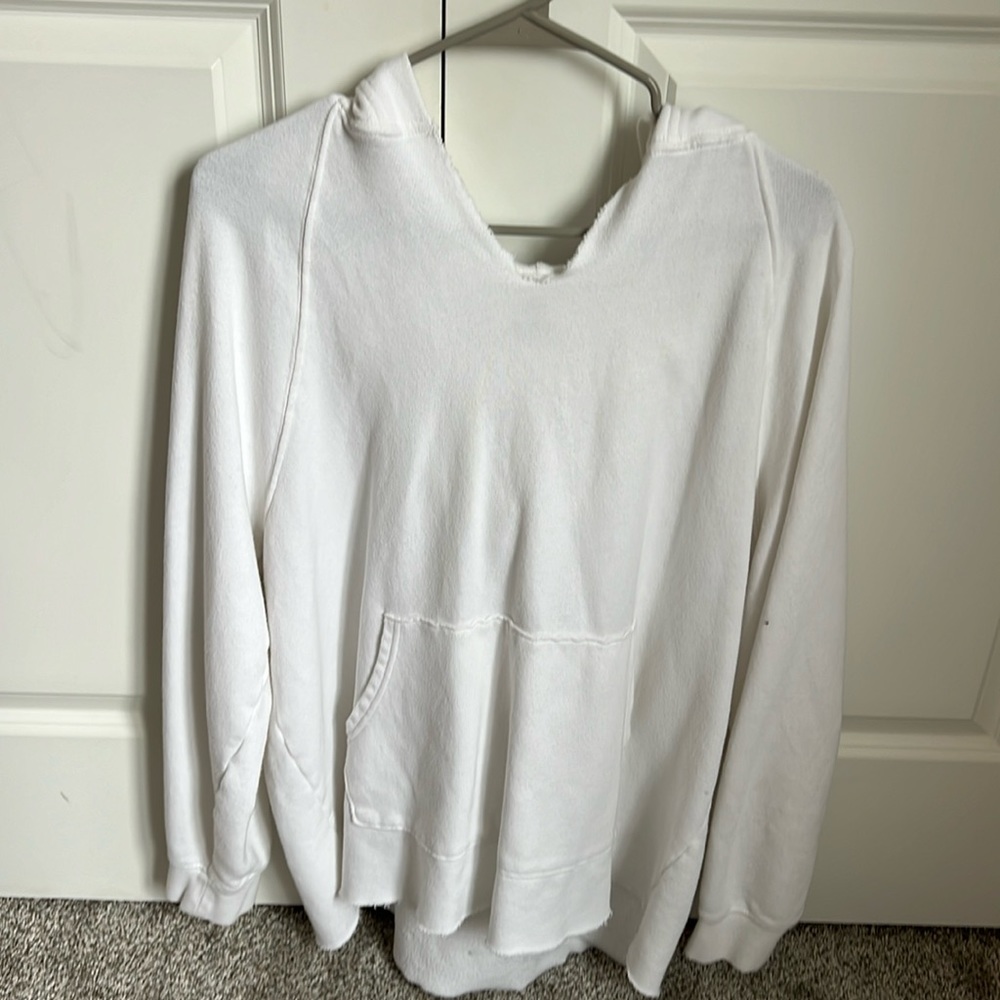 White Aerie Distressed hoodie